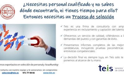 ¿Necesitas personal cualificado y no sabes dónde encontrarlo, ni tienes tiempo para ello?